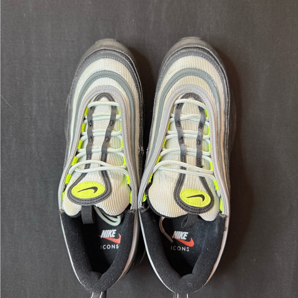 Nike Air Max 97 - Gray with Neon Highlights Pre-love; Like new. No box - Picture 1 of 4